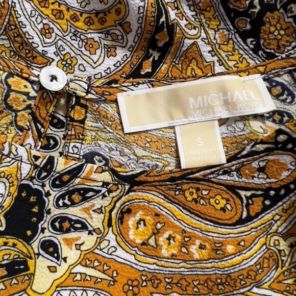 Michael Michael Kors Paisley Floral Print Blouse - Picture 8 of 10